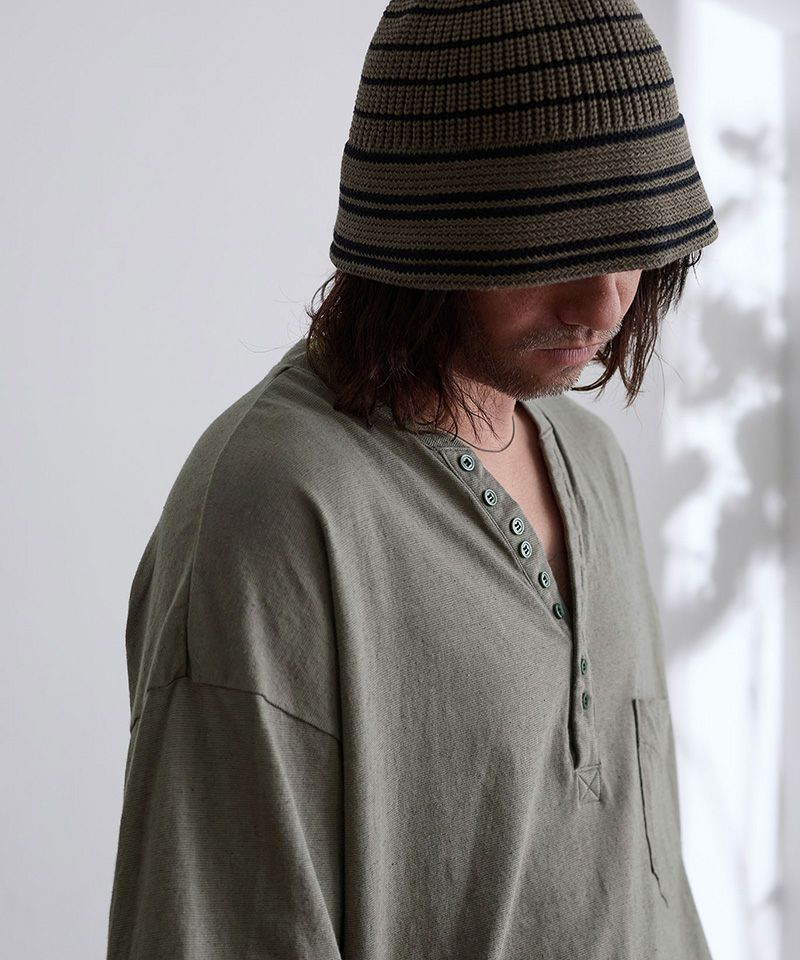 新品 エゴトリッピング QUENCH ヘンリーネック 46 EGO TRIPPING(エゴトリッピング)】QUENCH ヘンリーネックTシャツ