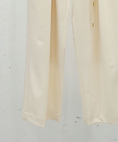 30%OFF【CULLNI(クルニ)】Wool Gaberdine 1Tuck Wide Pant