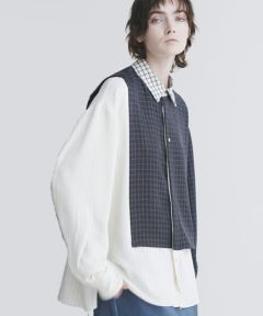 cullni 20SS-020 レイヤードクレリックシャツ　サイズ1 cullni 20SS-020 レイヤードクレリックシャツ サイズ1 cullni