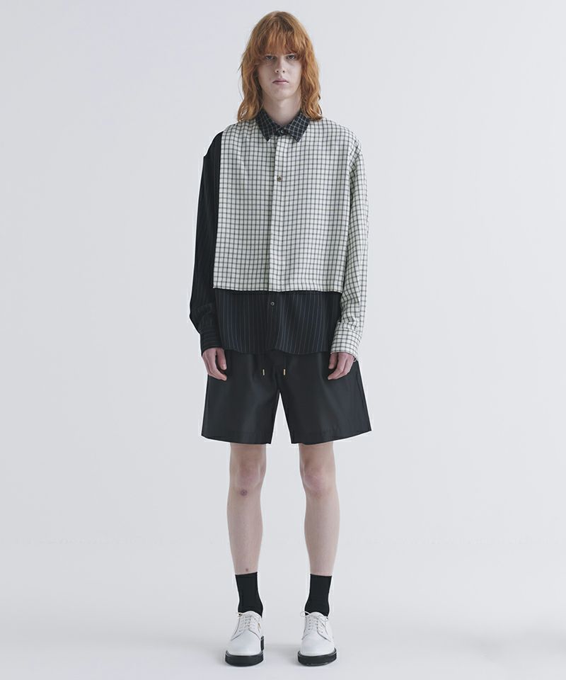 30%OFF【CULLNI(クルニ)】Check Asymmetrical Stripe Long