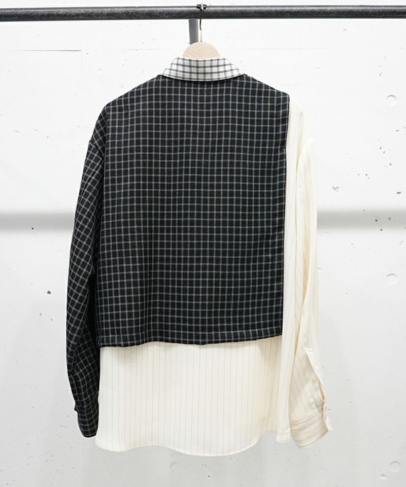30%OFF【CULLNI(クルニ)】Check Asymmetrical Stripe Long