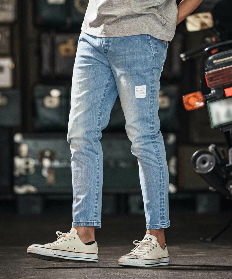 パンツ starteam denim30 wjk reluxe】tight knit denim tapered easy pants デニム