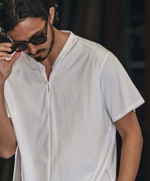 【wjk reluxe】【予約販売5月中旬～下旬入荷】cool stretch half sleeve pullover shirts プルオーバーシャツ(WR25S-10)