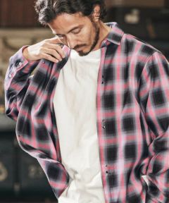 pink x gray check