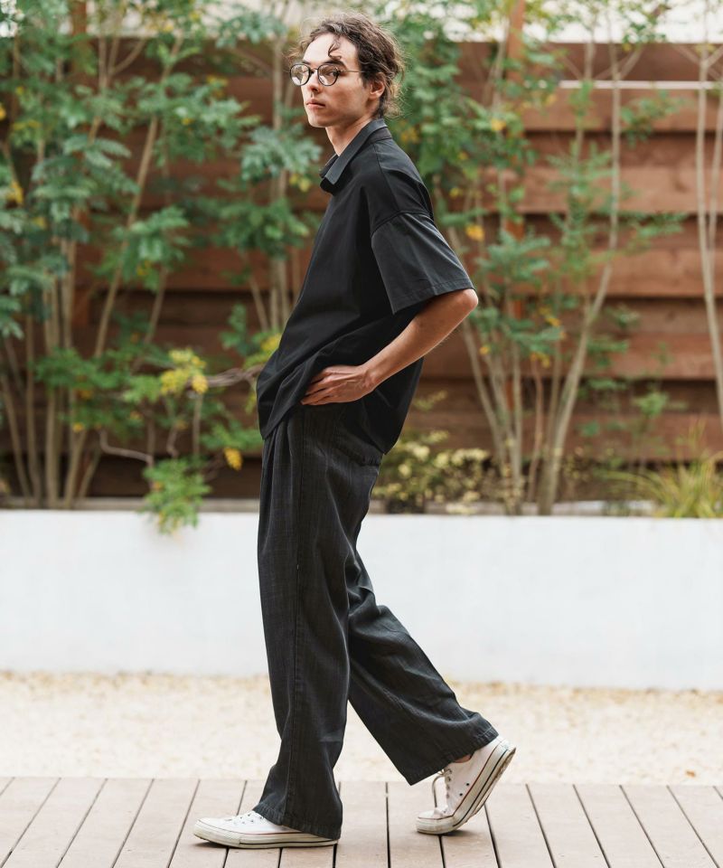 hjm19627様セットです。 CAMBIO(カンビオ)】Silky Denim Two Tuck Wide Straight Pants