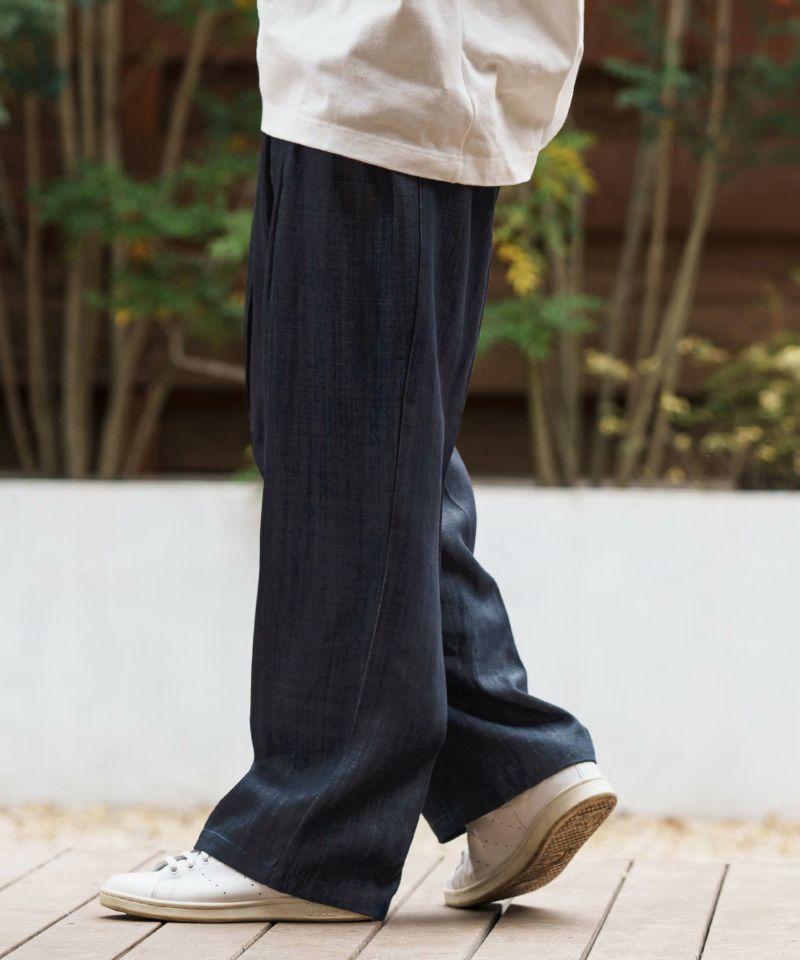 hjm19627様セットです。 CAMBIO(カンビオ)】Silky Denim Two Tuck Wide Straight Pants