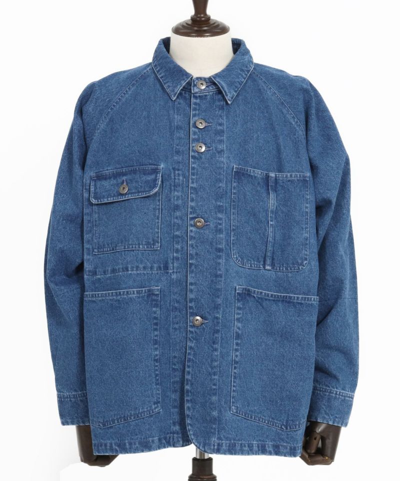 CAMBIO(カンビオ)】ラグランスリーブデニムカバーオール(CMB-R0149