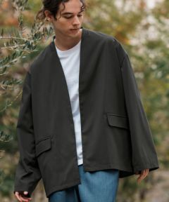 50%OFF【CAMBIO(カンビオ)】ツイードチェックCPOシャツ