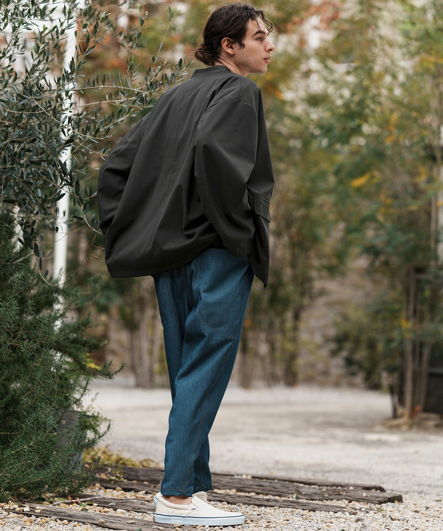 CAMBIO(カンビオ)】TRオーバーサイズノーカラージャケット(CMB-R0145