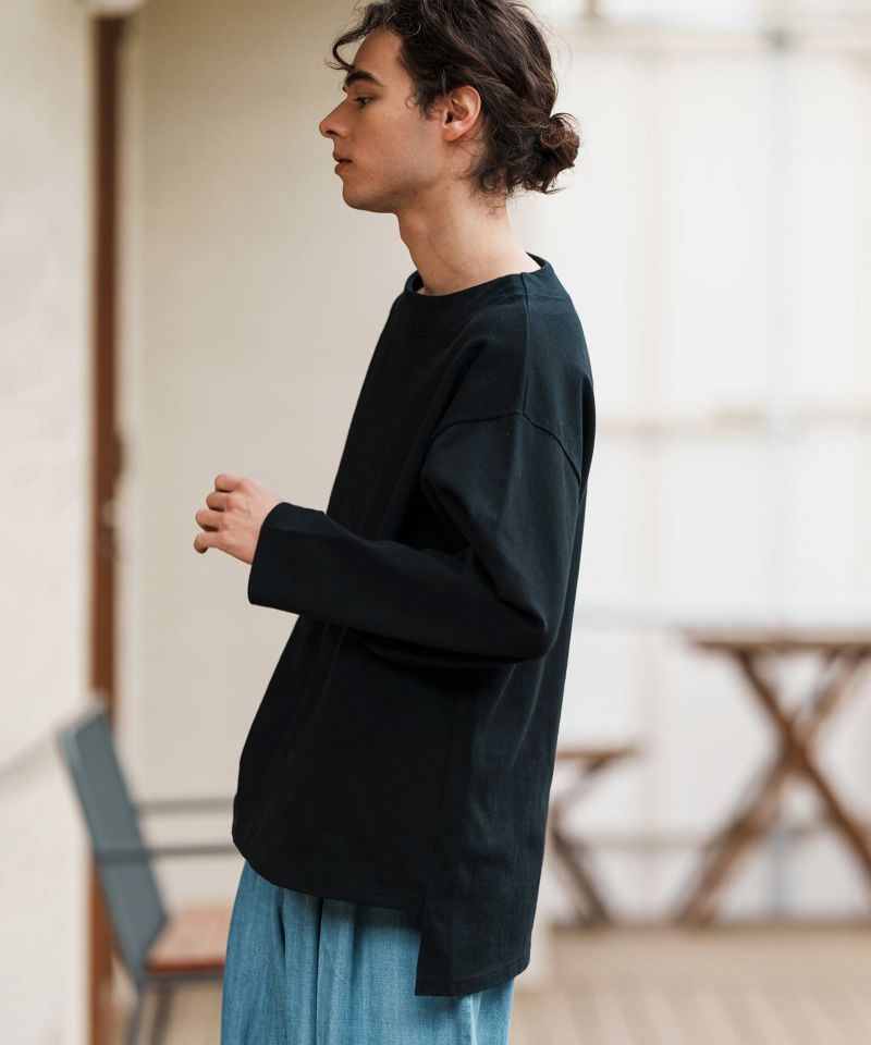 CAMBIO(カンビオ)】ボートネックボクシーロンT(CAM-6256) | CAMBIO