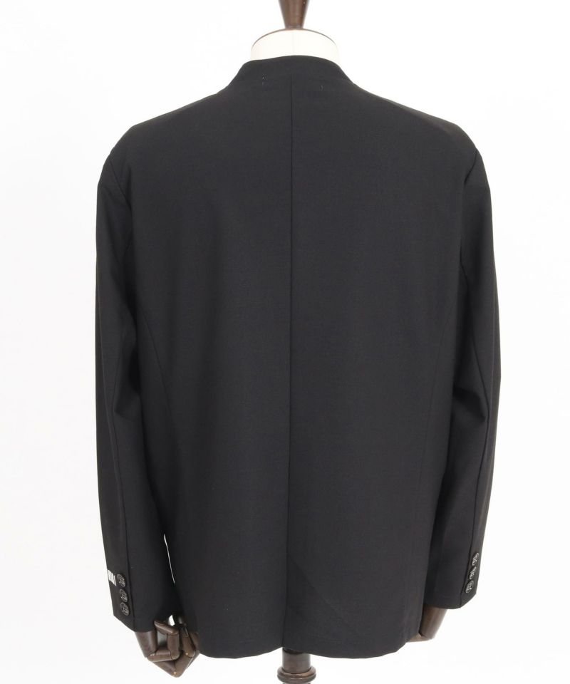 felkod(フィルコッド)】 Light Oxford Collarless Jacket ノー