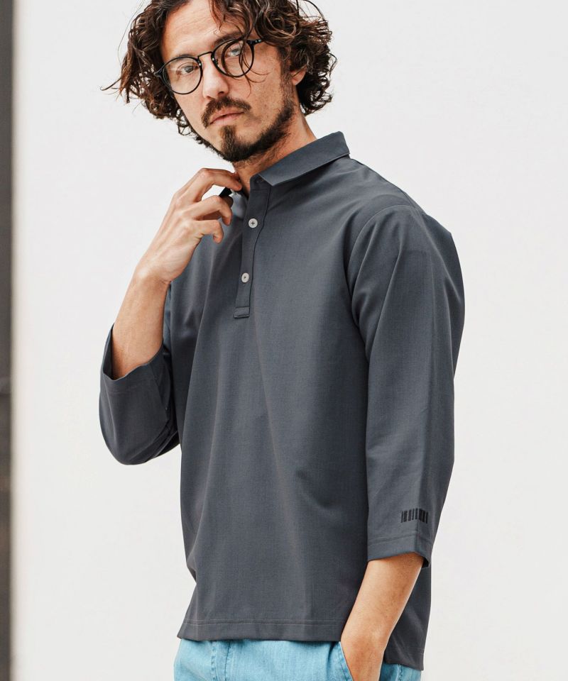 felkod(フィルコッド)】Light Oxford 3-4 Sleeve Polo Shirts