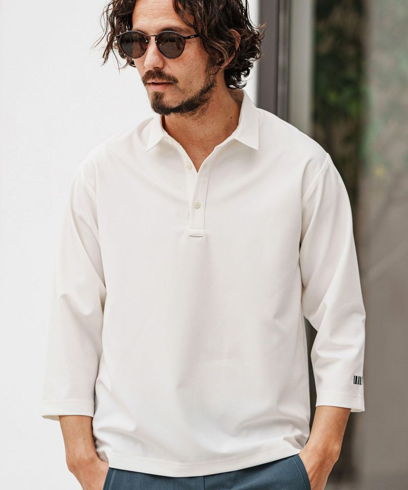 felkod(フィルコッド)】Light Oxford 3-4 Sleeve Polo Shirts