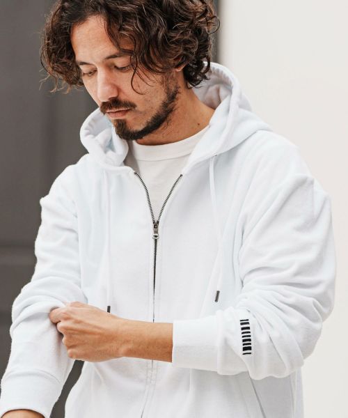 【felkod(フィルコッド)】Cotton Pile Zip Up Parka パーカー(F25S140)