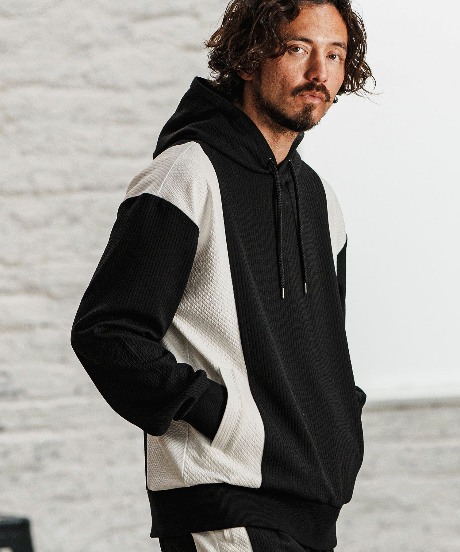 white x black