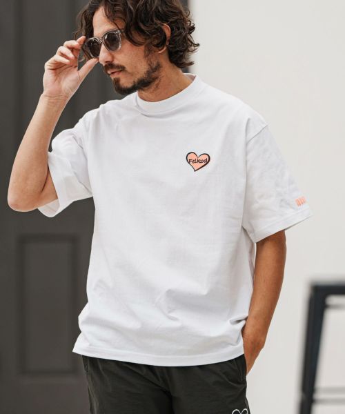 【予約販売サイズ・カラーにより納期異なる】【felkod(フィルコッド)】Bumpy Heart Print Tee Tシャツ(F25S260)