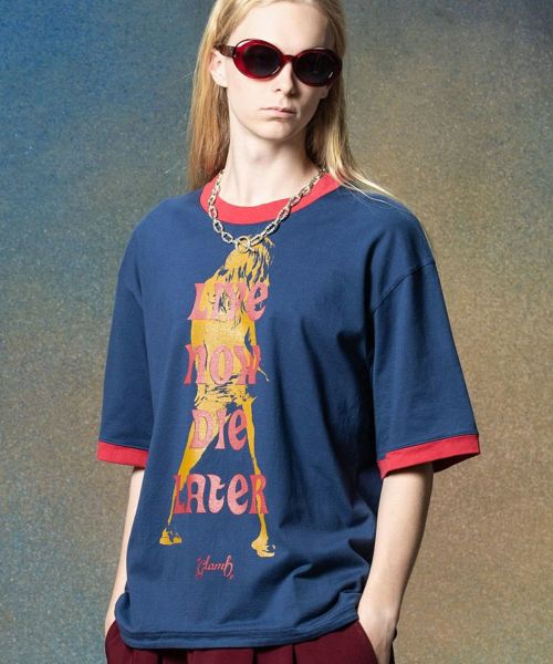 【glamb(グラム)】【予約販売7月上旬～中旬入荷】Reversible T-Shirt リバーシブルＴシャツ(GB0225-CS20)