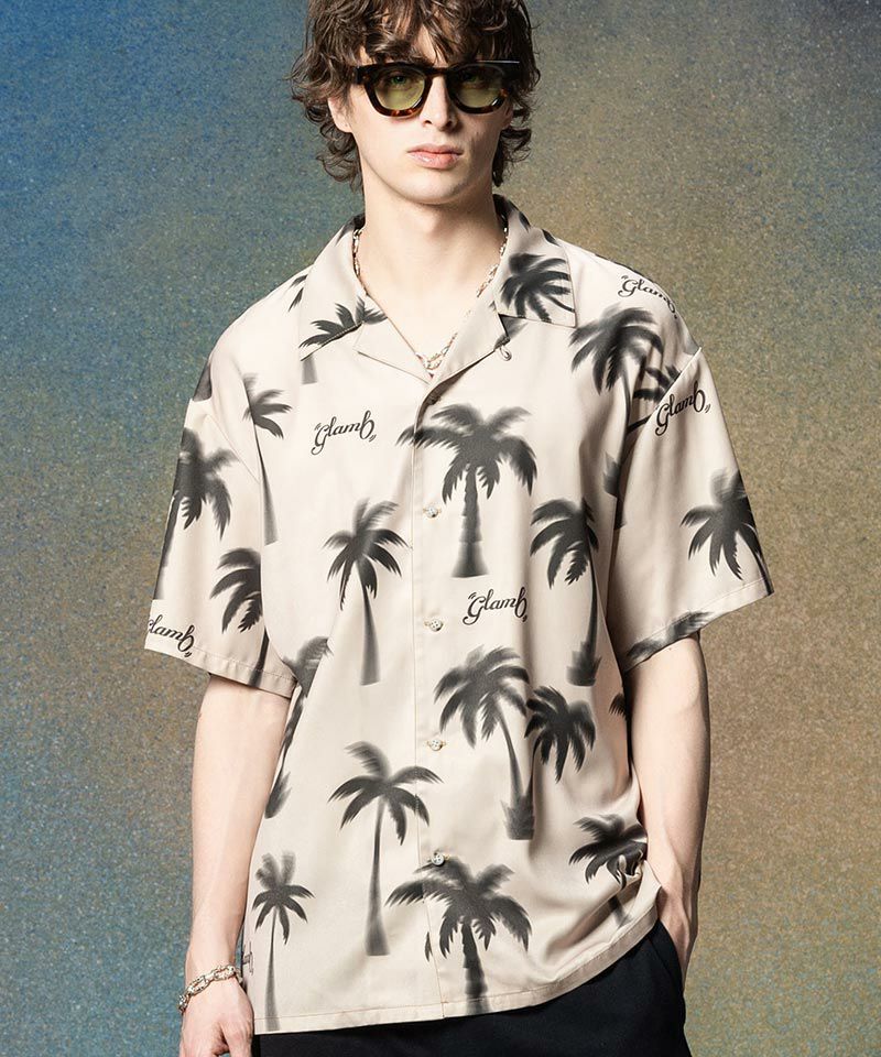 glamb(グラム)】Palm Aloha Shirt パームアロハシャツ(GB0225-SH01