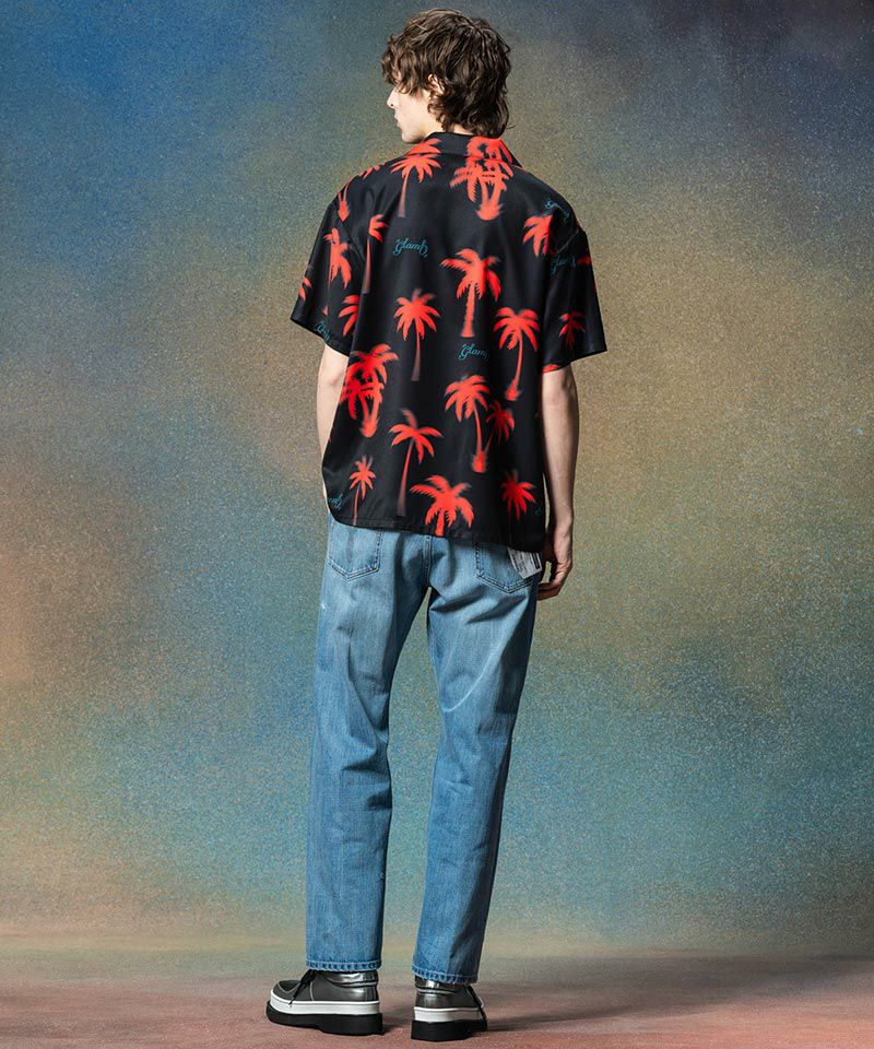 glamb(グラム)】Palm Aloha Shirt パームアロハシャツ(GB0225-SH01