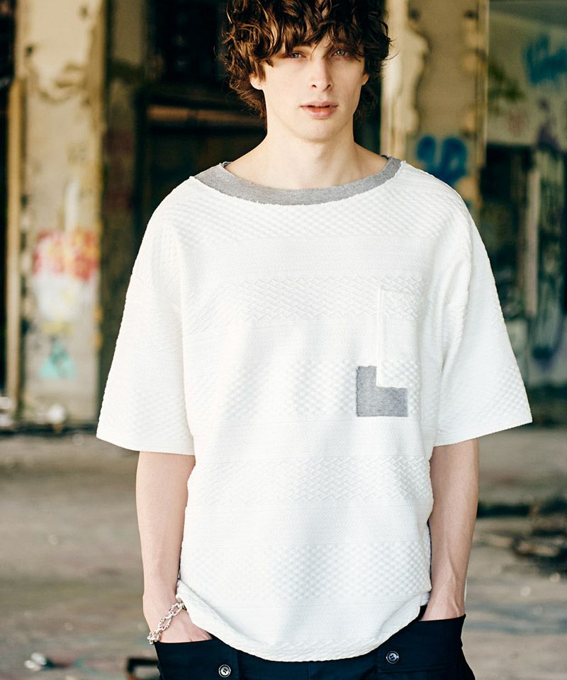 glamb(グラム)】Boat Neck Layered T-Shirt ボートネック glamb(グラム)】Boat Neck Layered T-Shirt ボートネック