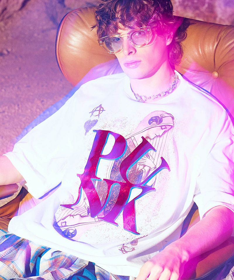 glamb(グラム)】Punk Prayer T-Shirt パンクプレイヤーTシャツ(GB0225