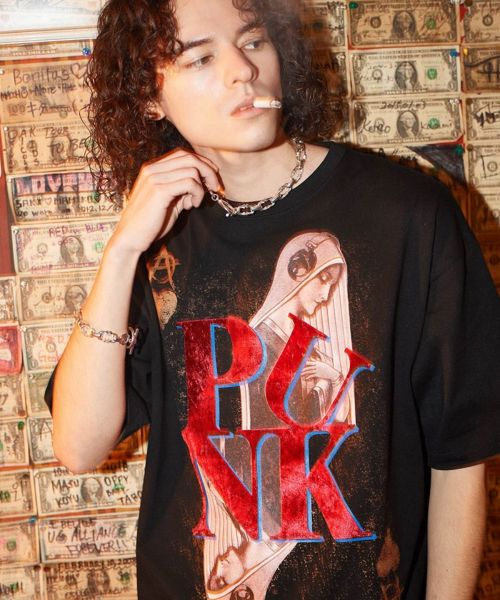 【glamb(グラム)】Punk Prayer T-Shirt パンクプレイヤーＴシャツ(GB0225-CS07)
