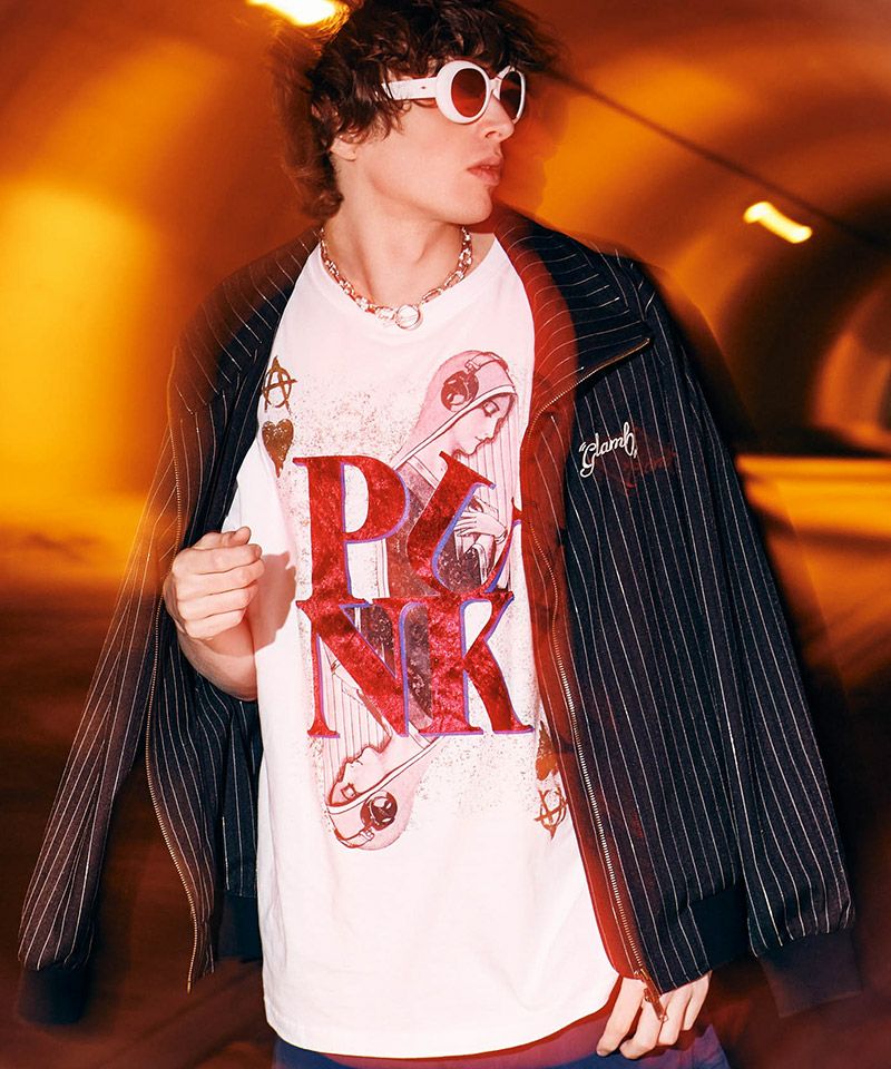 glamb(グラム)】Punk Prayer T-Shirt パンクプレイヤーTシャツ(GB0225