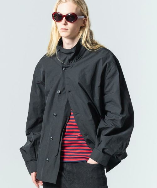 【glamb(グラム)】Deformed Stand Collar Shirt デフォームスタンドカラーシャツ(GB0225-SH12)