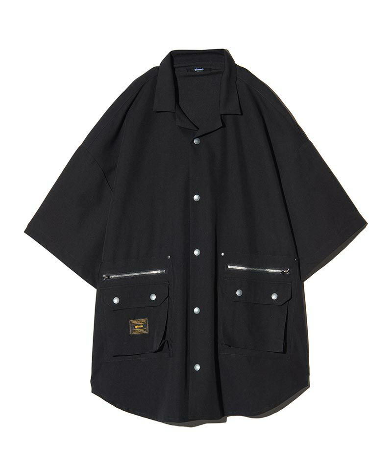 グラム　gramb ドット柄黒　ベロア生地スーツ　size４　ＸＬ　試着のみ glamb(グラム)】4XL Suit Fabric Shirt 4エックスエルスーツ