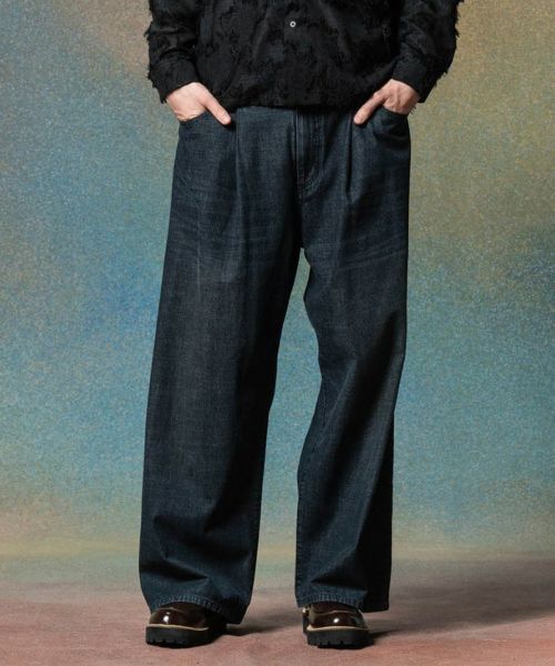 【glamb(グラム)】Back Layered Denim バックレイヤードデニム パンツ(GB0225-P04)