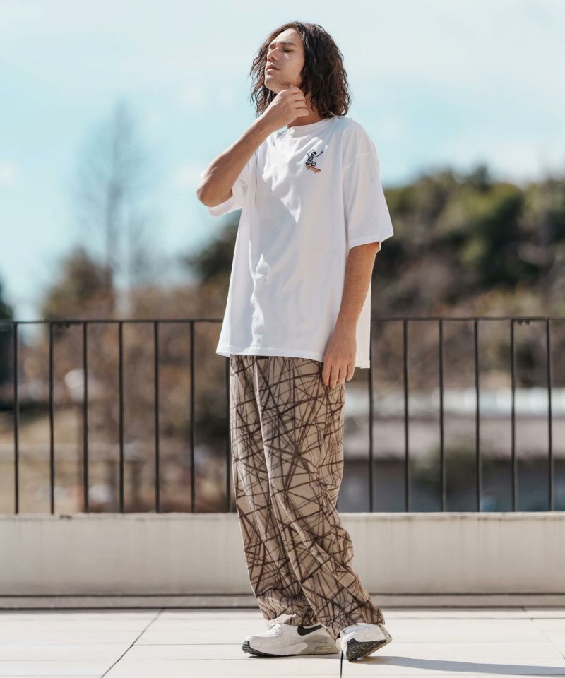 CAMBIO(カンビオ)】Radiation Pattern Wide Straight Pants