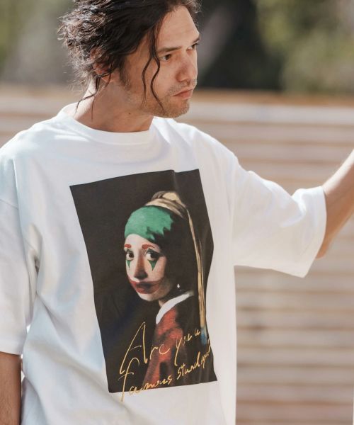 【CAMBIO(カンビオ)】プリントT_Are you famous Tシャツ(CASD-157)