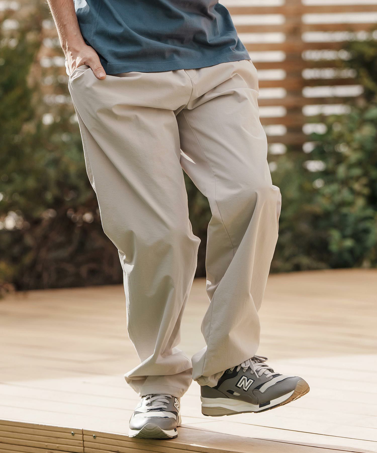 CAMBIO(カンビオ)】裾絞りストレートイージーパンツ | CAMBIO カンビオ