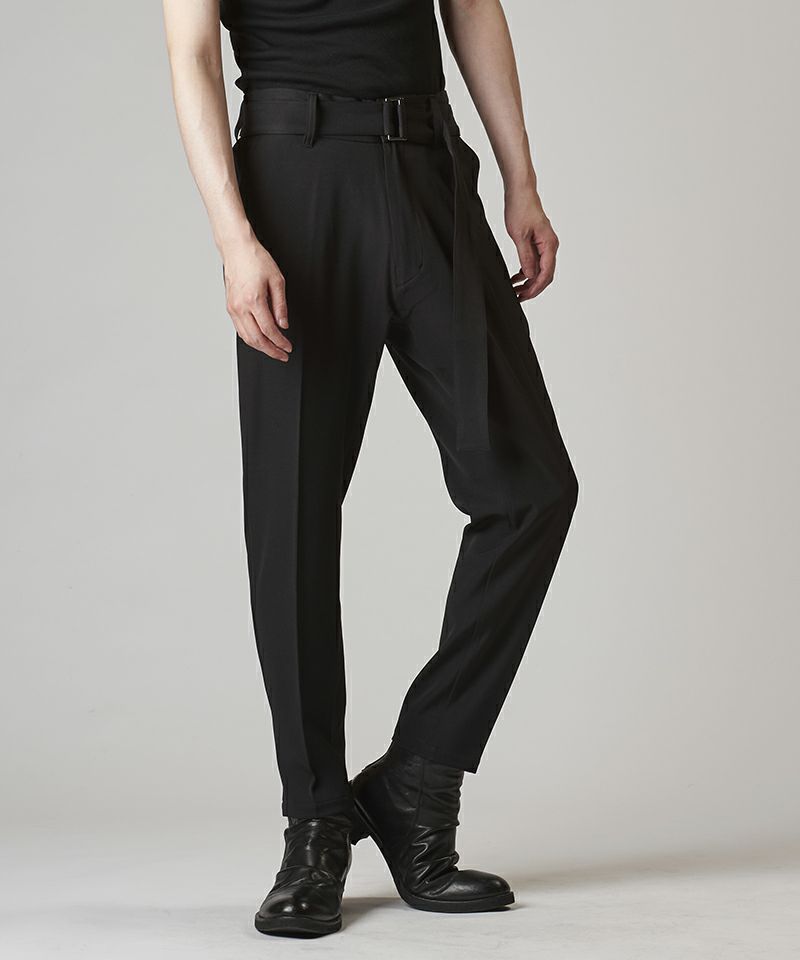 30%OFF【NO ID.(ノーアイディー)】ﾍﾞﾙﾃｯﾄﾞﾃｰﾊﾟｰﾄﾞﾄﾗｳｻﾞｰｽﾞ パンツ