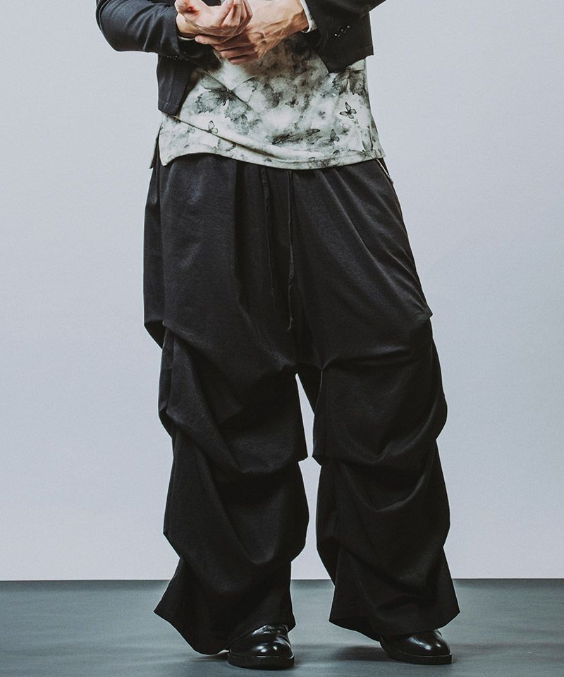 30%OFF【NO ID.(ノーアイディー)】 ｽｰﾊﾟｰﾜｲﾄﾞﾀｯｸPT パンツ