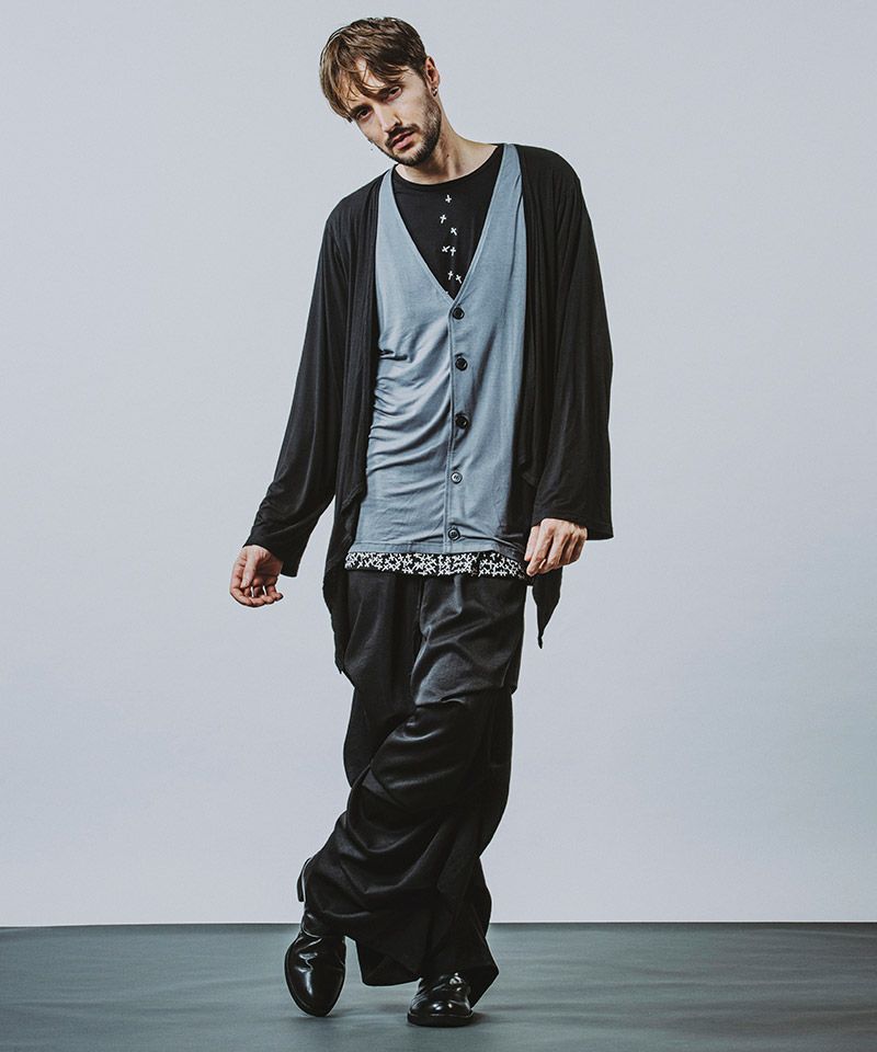 30%OFF【NO ID.(ノーアイディー)】 ｽｰﾊﾟｰﾜｲﾄﾞﾀｯｸPT パンツ(456006-961P