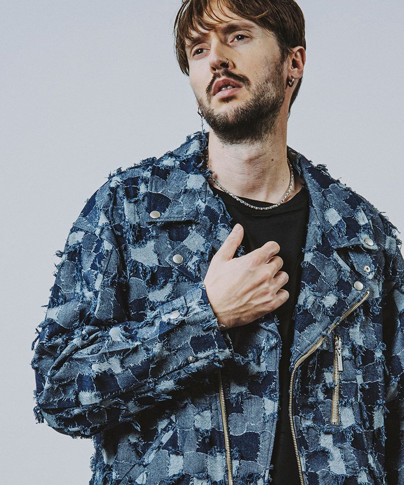 30%OFF【NO ID.(ノーアイディー)】JQﾃﾞﾆﾑBIGﾗｲﾀﾞｰｽJKT