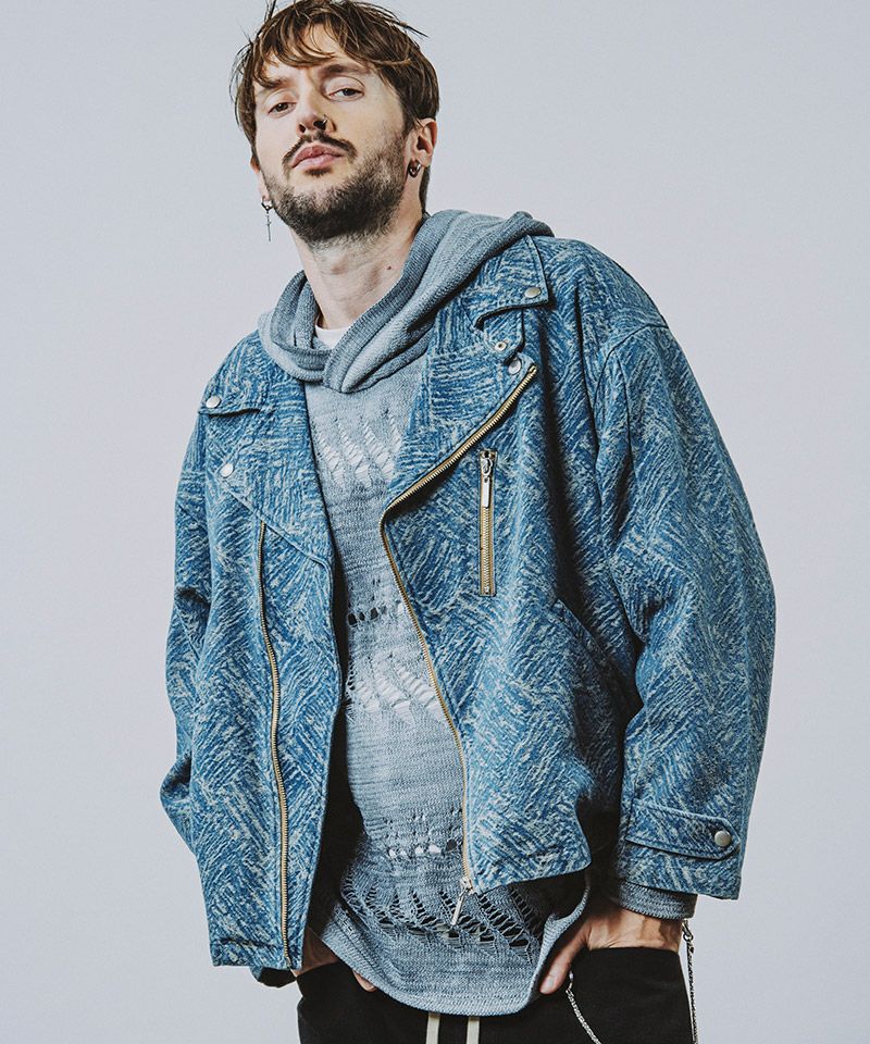 30%OFF【NO ID.(ノーアイディー)】JQﾃﾞﾆﾑBIGﾗｲﾀﾞｰｽJKT ジャケット  