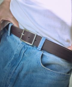ADAM PATEK(アダムパテック)】italian leather wide belt ベルト