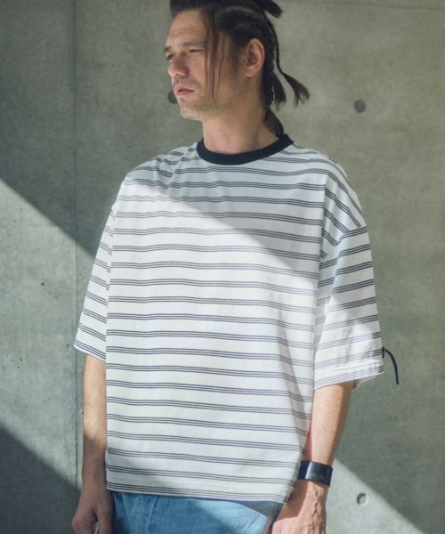 【ADAM PATEK(アダムパテック)】rounded border short sleeveT Tシャツ(AP2514011)