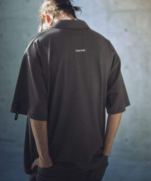 【ADAM PATEK(アダムパテック)】ripple looose polo shirt ポロシャツ(AP2514005)