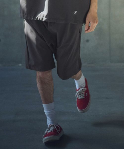【ADAM PATEK(アダムパテック)】ripple sarouel short pants サルエルショートパンツ(AP2518007)
