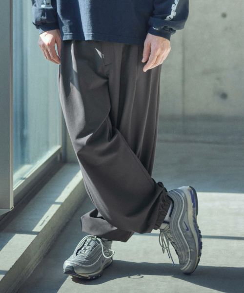 【ADAM PATEK(アダムパテック)】ripple tuck relax pants タックパンツ(AP2518006)