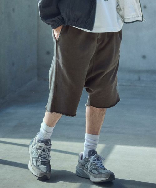 【ADAM PATEK(アダムパテック)】pigment dyeing sarouel short pants サルエルショートパンツ(AP2518014)