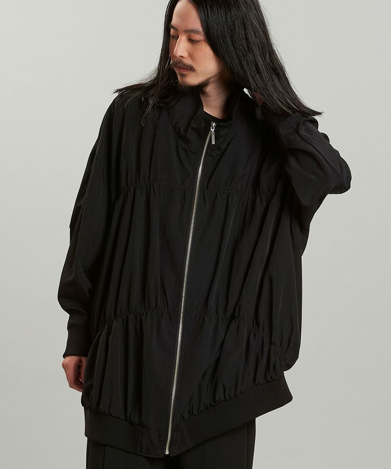 【最終】NO ID／ノーアイディー ドレープ ラムレザー ジャケット NO ID. ID ノーアイディー カウレザーSMOKE-BLZ レザー