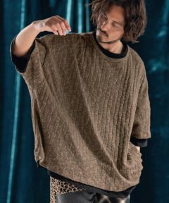 半額満載！スーパーSALE グランドセール！ ANGENEHM(アンゲネーム)】Sheer fabric oversized layered real トップス