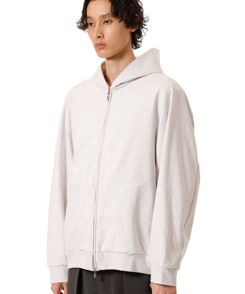 ATTACHMENT(アタッチメント)】CO STRECH TERRYZIP UP HOODIE ジップ