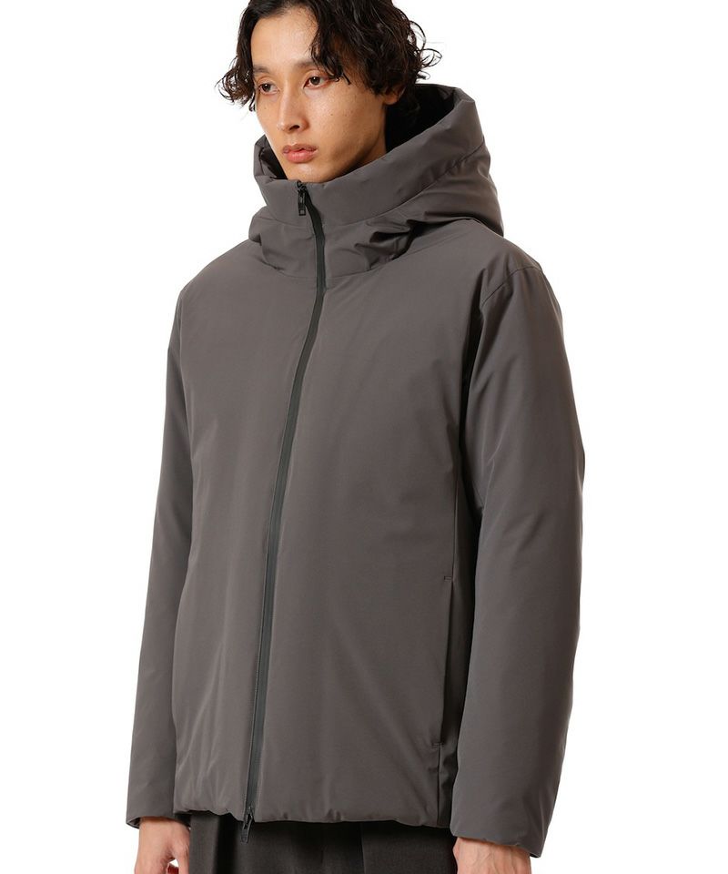 ATTACHMENT(アタッチメント)】3LAYER LIGHT TAFFETA HOODED DOWN