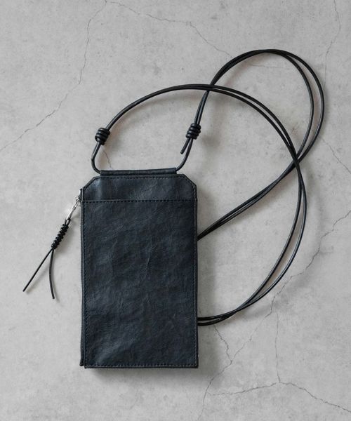 【SENTI(センティ)】【予約販売ご注文から1ヶ月後出荷】Dyneema(R) Leather TRAVEL SHOULDER BAG 超軽量ダイニーマレザートラベルショルダーバッグ(3032)