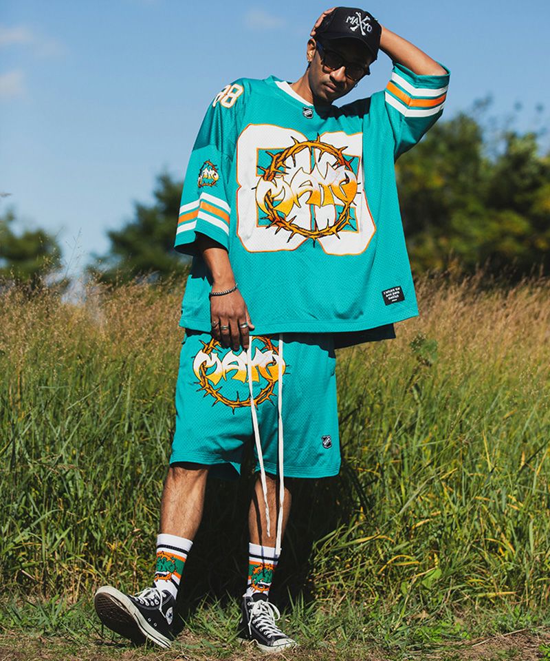 MAYO(メイヨー)】MAYO THORNS EMBROIDERY GAME SHORTS ショート